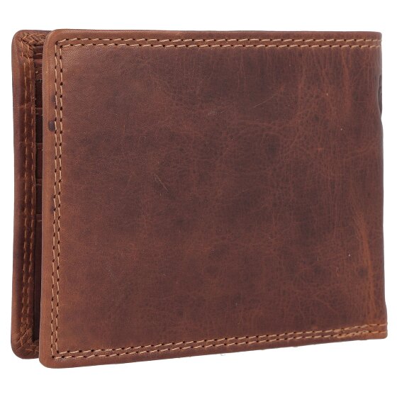 Jack Kinsky Monterey Portafoglio Protezione RFID Pelle 11.5 cm