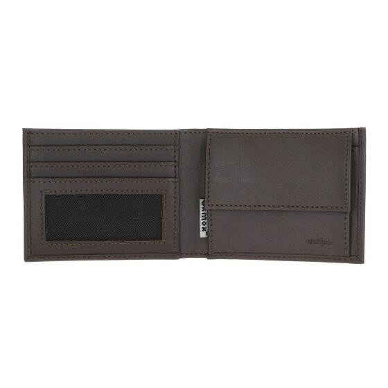 oxmox Leather Portafoglio Protezione RFID Vera Pelle 11 cm