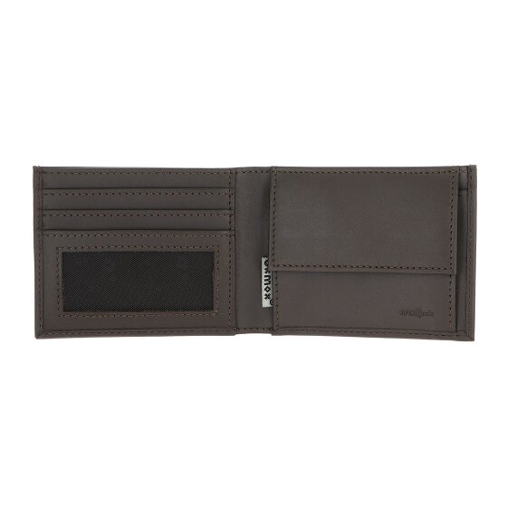 oxmox Leather Portafoglio Protezione RFID Vera Pelle 11 cm