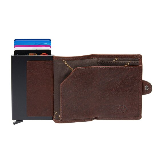 The Chesterfield Brand Albury Custodia per carta di credito Protezione RFID Vera Pelle 7 cm