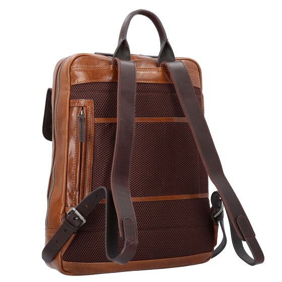 Castelijn & Beerens Rien Zaino da lavoro Protezione RFID Vera Pelle 40 cm Vano porta PC