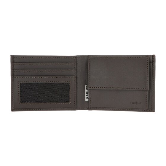 oxmox Leather Portafoglio Protezione RFID Vera Pelle 11 cm