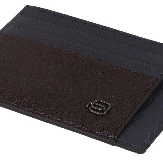 Piquadro Black Square Custodia per carta di credito Pelle 11 cm