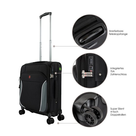 Traveller PROnature Carrello cabina a 4 ruote 54 cm