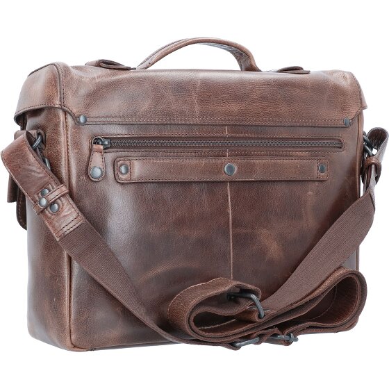 aunts & uncles Workmates Brain Cartella in pelle con scomparto per laptop da 35 cm