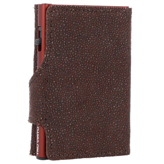 Tru Virtu Custodia per carte di credito Click & Slide Portafoglio RFID in pelle 6,5 cm