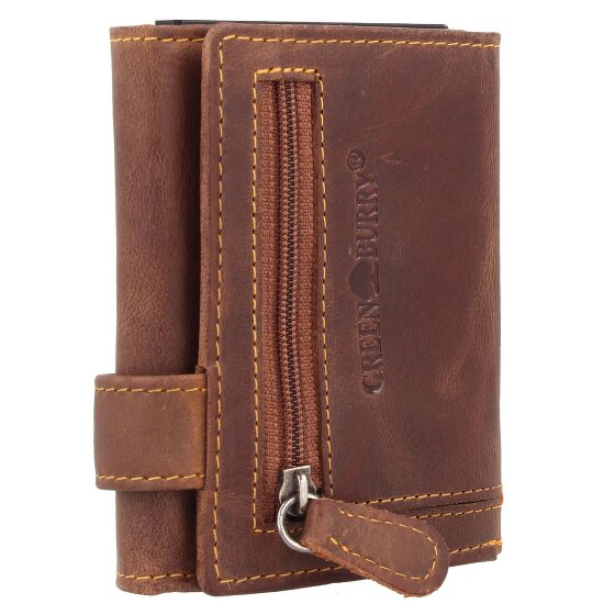 Greenburry Portafoglio originale vintage RFID in pelle 8,5 cm