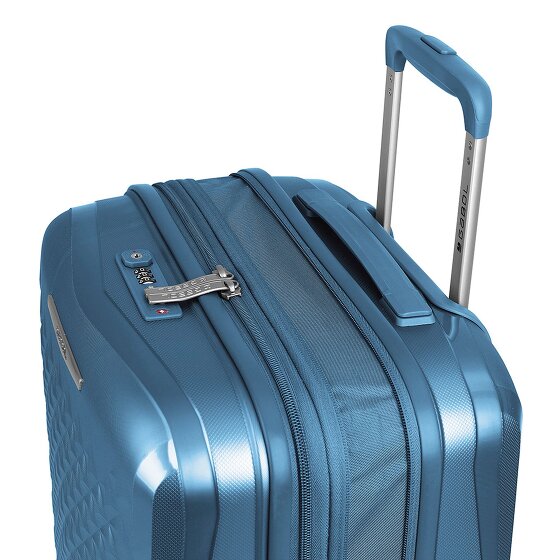 Gabol Queens 4 ruote Set di valigie 4 pezzi con piega di espansione