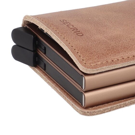 Secrid Twinwallet Porta carte di credito vintage RFID in pelle 6,5 cm