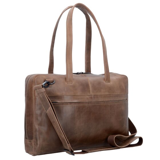 Plevier Borsa a tracolla in pelle pura 43 cm Scomparto per laptop