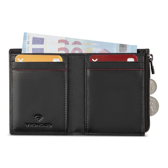 Roncato Detroit Portafoglio Protezione RFID Vera Pelle 8 cm