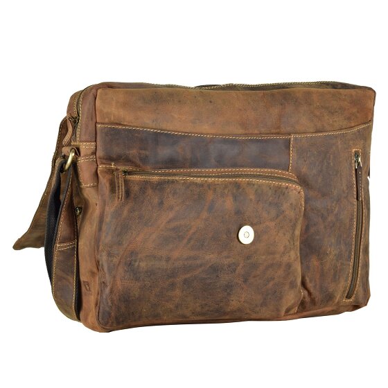 Greenburry Borsa Revolver vintage a tracolla in pelle 40 cm