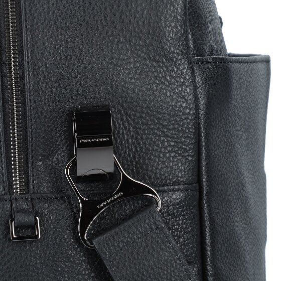 Piquadro Borsa da viaggio quadrata blu in pelle 52 cm