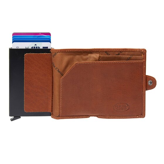 The Chesterfield Brand Albury Custodia per carta di credito Protezione RFID Vera Pelle 7 cm