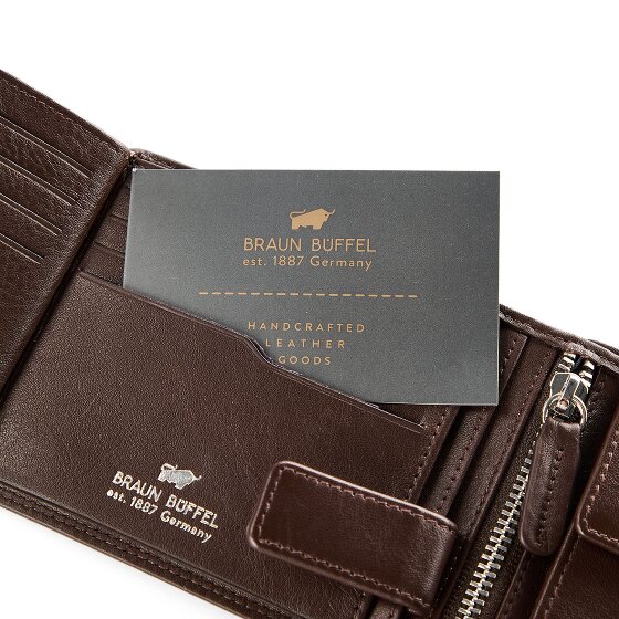 Braun Büffel Golf 3.0 Portafoglio Protezione RFID Pelle 12 cm