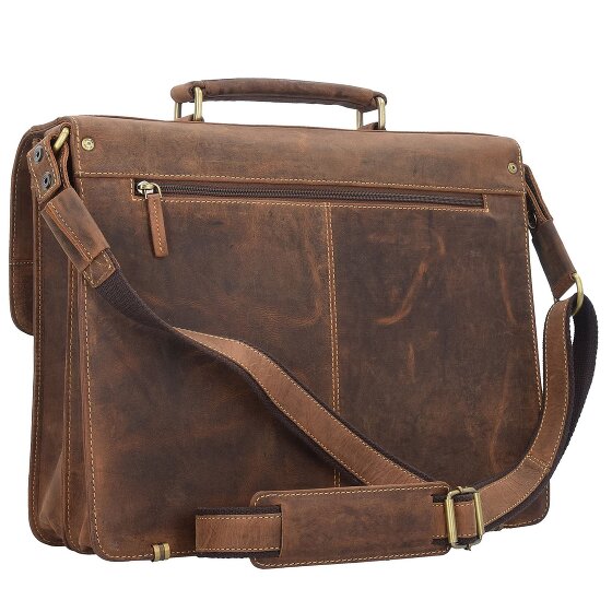 Greenburry Cartella vintage in pelle 40 cm