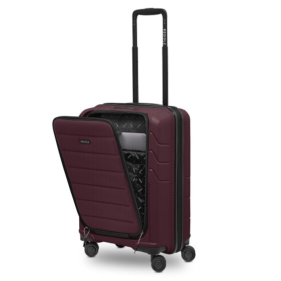 Redolz Essentials 17 Trolley da cabina a 4 ruote 55 cm con tasca morbida per laptop