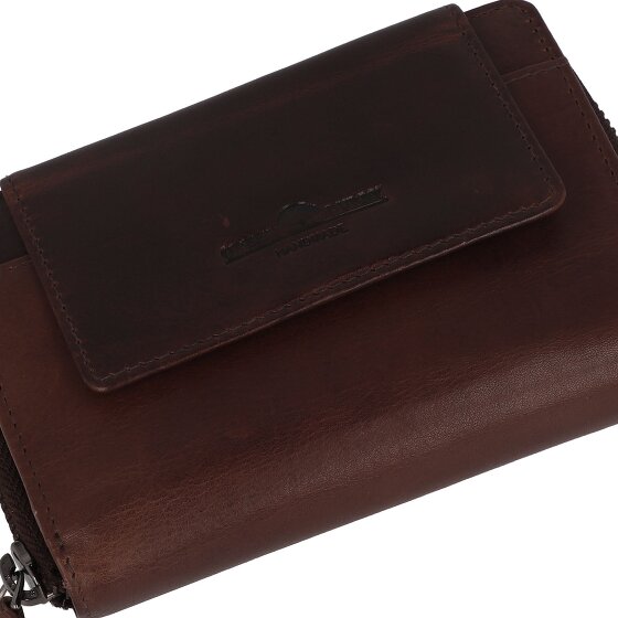 Greenburry Newport Portafoglio Protezione RFID Pelle 14 cm