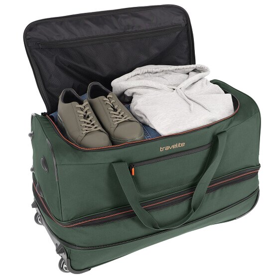 Travelite Basics 2 ruote Borsa da viaggio 70 cm con piega di espansione