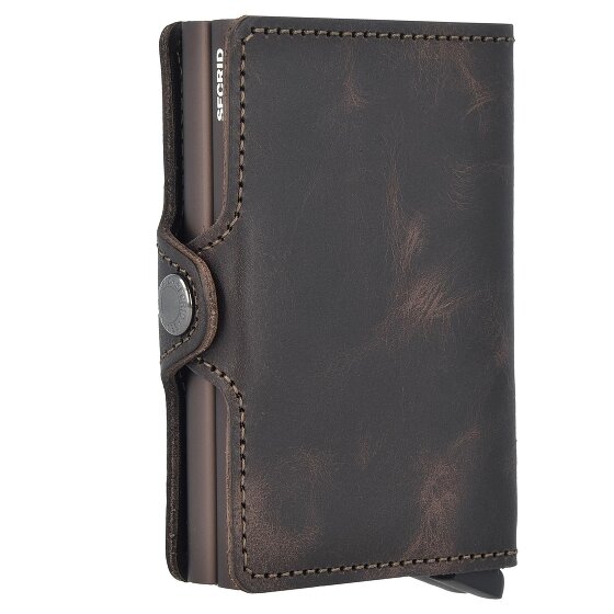 Secrid Twinwallet Porta carte di credito vintage RFID in pelle 6,5 cm