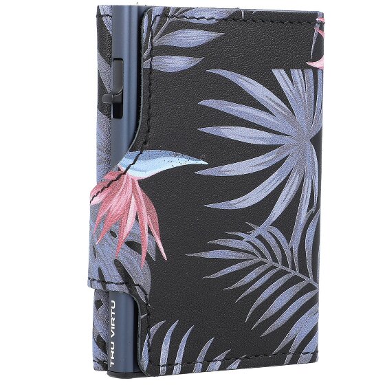 Tru Virtu Custodia per carte di credito RFID in pelle 6,5 cm