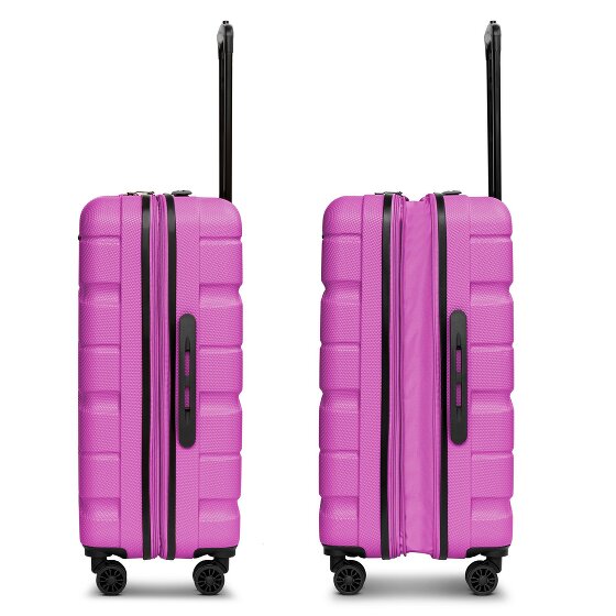 Franky Munich 4.0 Set di valigie a 4 ruote, 3 pezzi con piega elastica