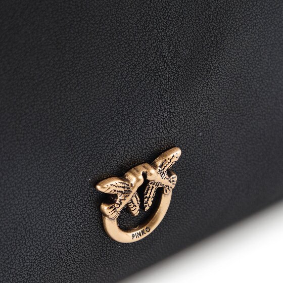 PINKO Flat Horizontal Mini Pochette Vera Pelle 19.5 cm