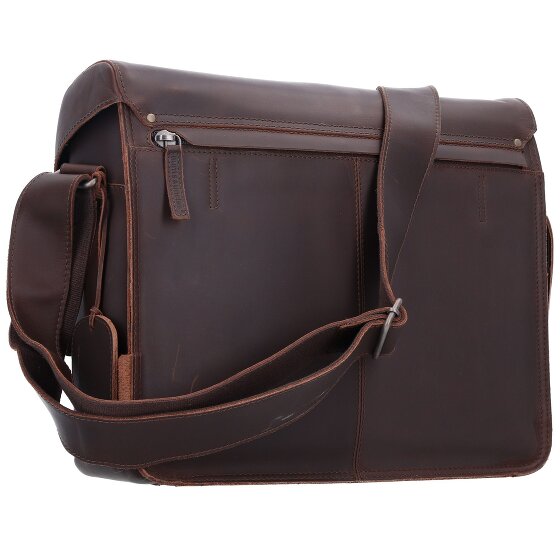 aunts & uncles Hunter Nick Messenger in pelle 37 cm scomparto per laptop