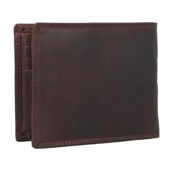 Jack Kinsky Monterey 101 Portafoglio Protezione RFID Pelle 13 cm