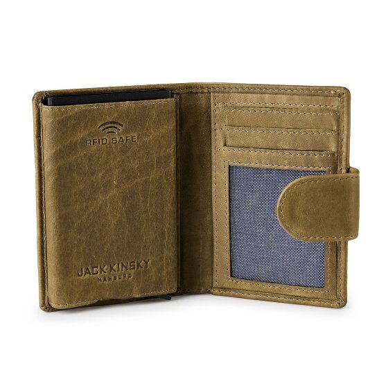 Jack Kinsky Aruba Portafoglio Protezione RFID Pelle 7.5 cm