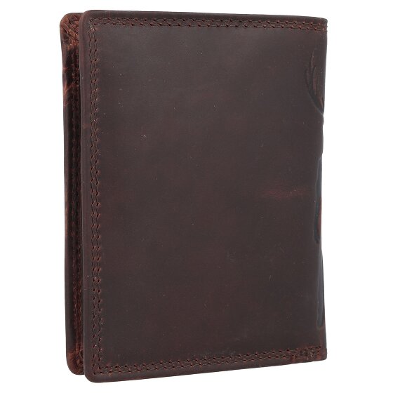 Jack Kinsky Monterey Portafoglio Protezione RFID Pelle 9.5 cm