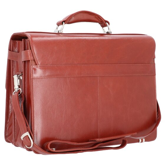 Alassio Cartella in pelle Mocca 38 cm scomparto per laptop