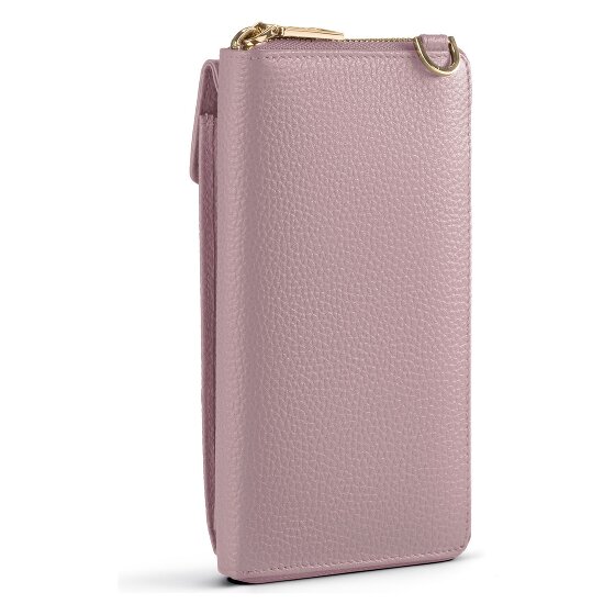 Lazarotti Bologna Portafoglio in pelle con zip Custodia per cellulare in pelle 19 cm