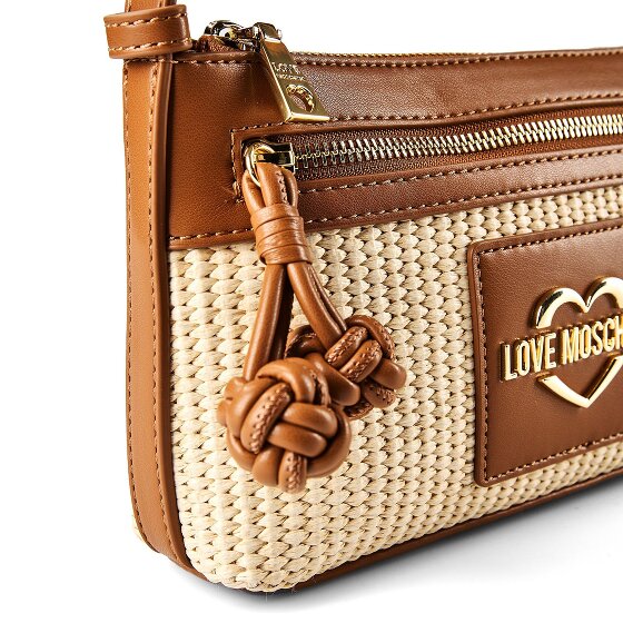 Love Moschino Straw Chic Borsa a spalla 25 cm