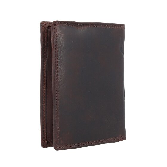 Jack Kinsky Monterey Portafoglio Protezione RFID Pelle 10.5 cm