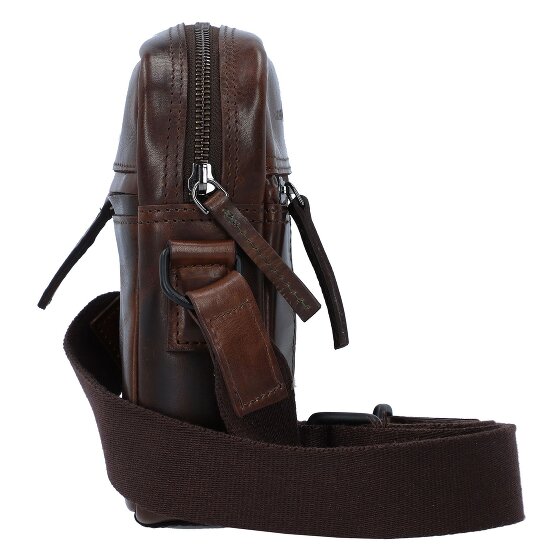 Greenburry Newport Mini Borsa Borsa a tracolla Vera Pelle 18 cm