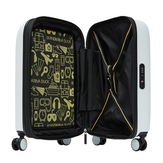 Mandarina Duck Logoduck Carrello cabina a 4 ruote 55 cm