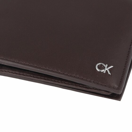 Calvin Klein Metal CK Portafoglio Protezione RFID Pelle 13 cm