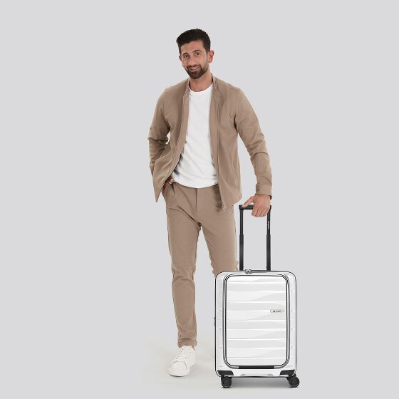 Bergpfeil Travel 4 ruote Carrello della cabina 55 cm Scomparto per laptop con piega di espansione