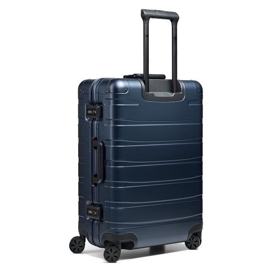 Redolz Set di valigie in alluminio a 4 ruote Pro S+L