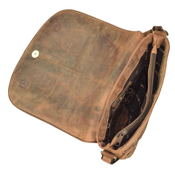 Greenburry Borsa a tracolla vintage in pelle 28 cm