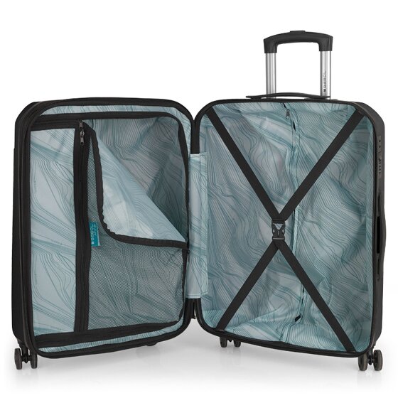 Gabol Mercury 4 ruote Carrello M 66 cm con piega di espansione