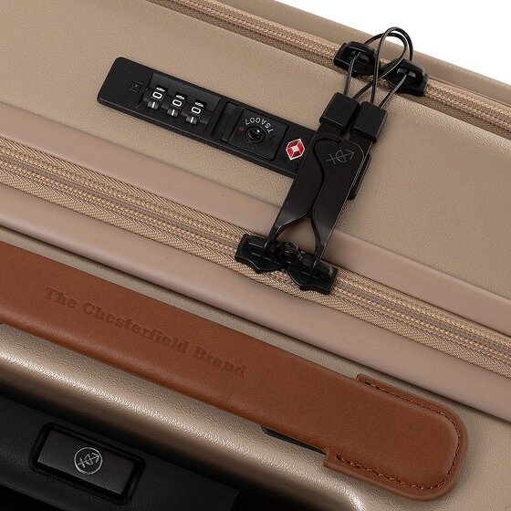 The Chesterfield Brand Zuna 4 ruote Carrello della cabina S 55 cm Scomparto per laptop