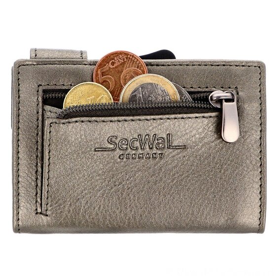 SecWal Porta carte di credito RFID in pelle 9,5 cm