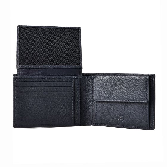 Piquadro Portafoglio Protezione RFID Vera Pelle 13 cm