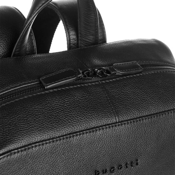bugatti Black Zaino da giorno Pelle 40 cm Scomparto per laptop