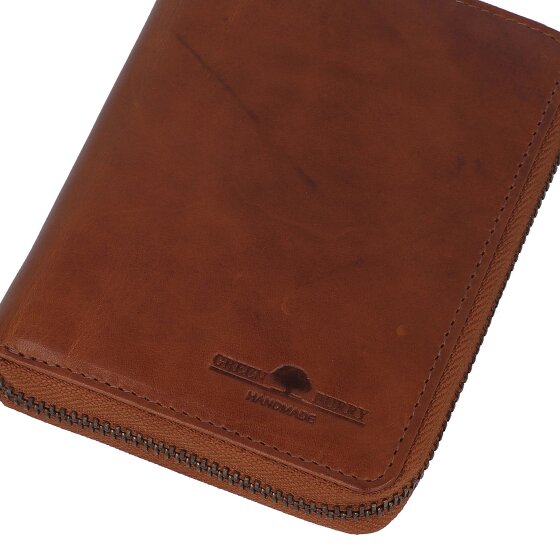 Greenburry Newport Portafoglio Protezione RFID Pelle 13 cm