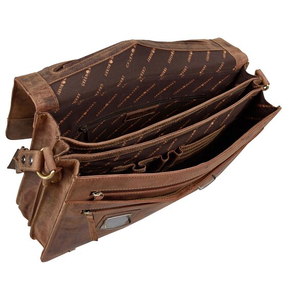 Greenburry Cartella XL vintage in pelle 40 cm