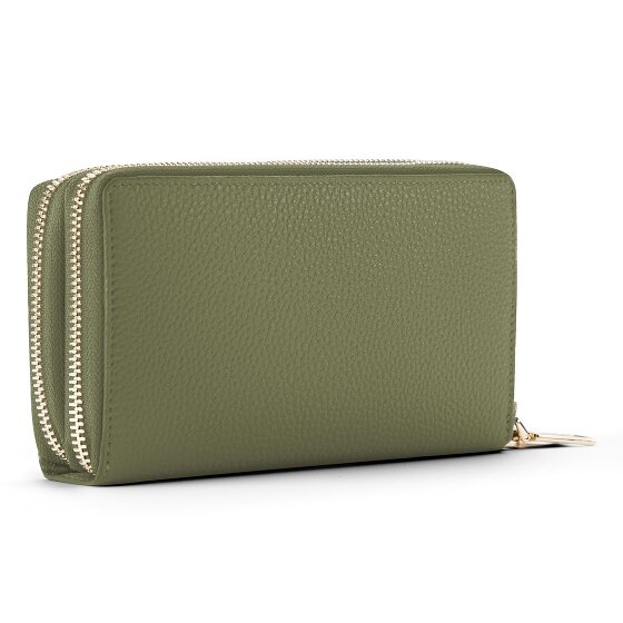Lazarotti Portafoglio Bologna in pelle XL con doppia chiusura a zip, protezione RFID, 20 cm
