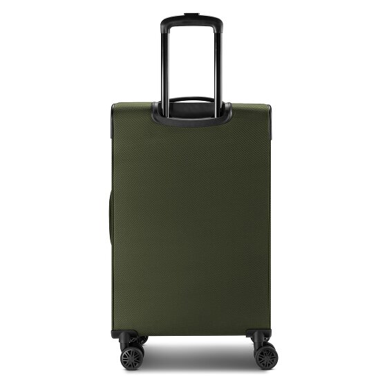 bugatti Valencia Soft 4 ruote Set di valigie 3 pezzi con piega di espansione